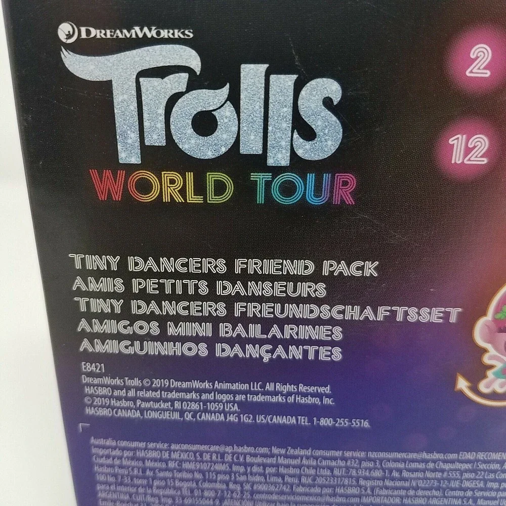 Trolls 2 Figurines world tour Tiny Dancers Friend Pack and 12 accessories 2 Pack